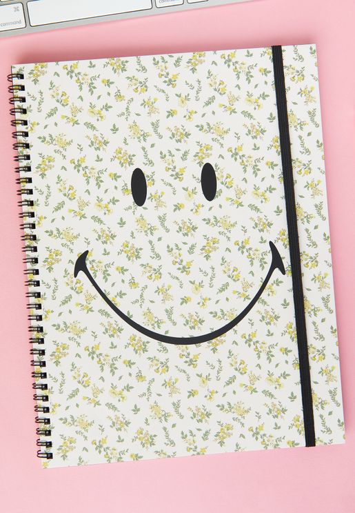 Smiley A4 Recycled Notebook