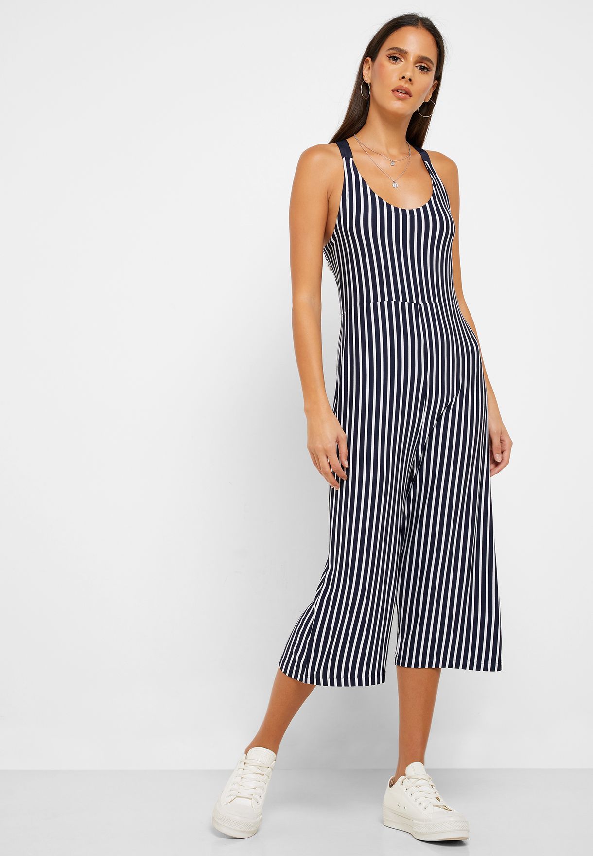 cotton on striped jumpsuit