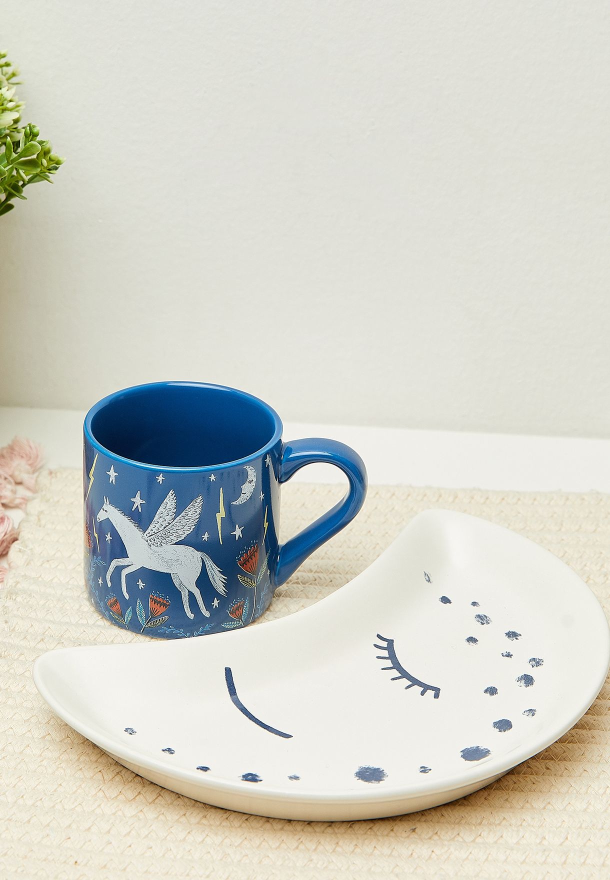 Bonbi Forest Time To Fly Mug And Plate Set