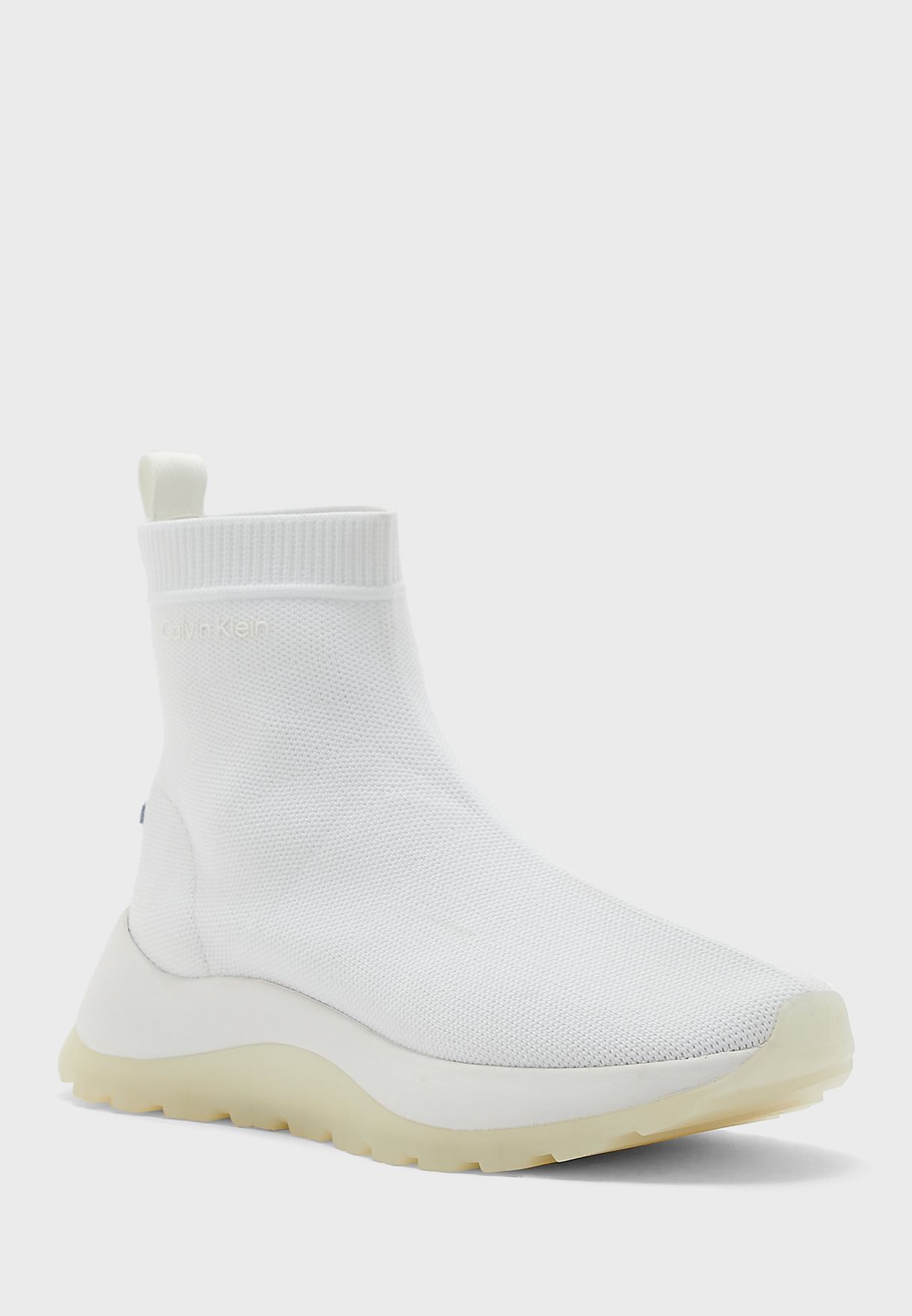 Recycled High Top Knit Boots