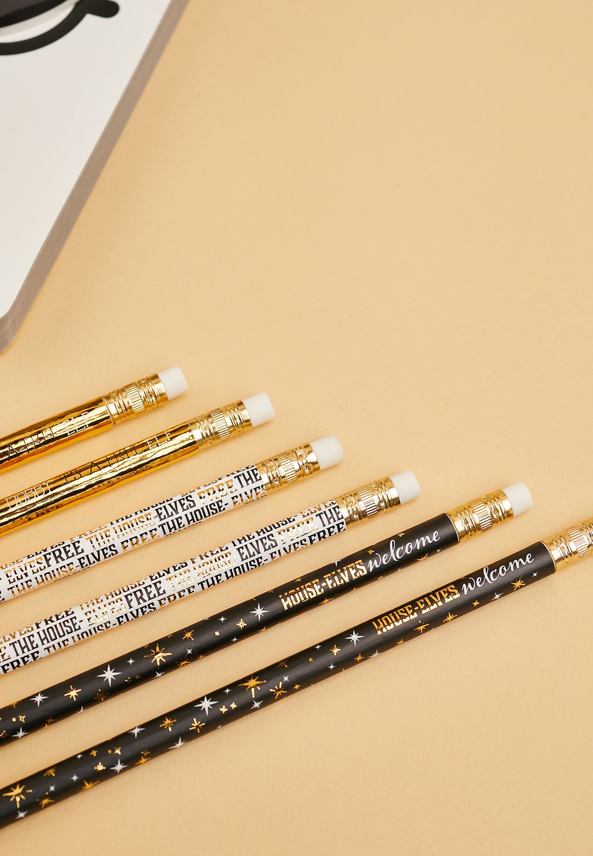 Set Of 6 Harry Potter Dobby Pencils