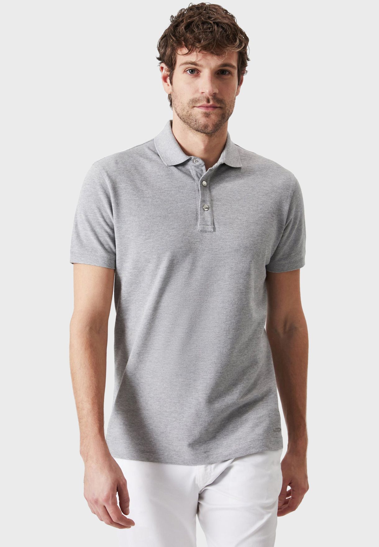 snap button polo