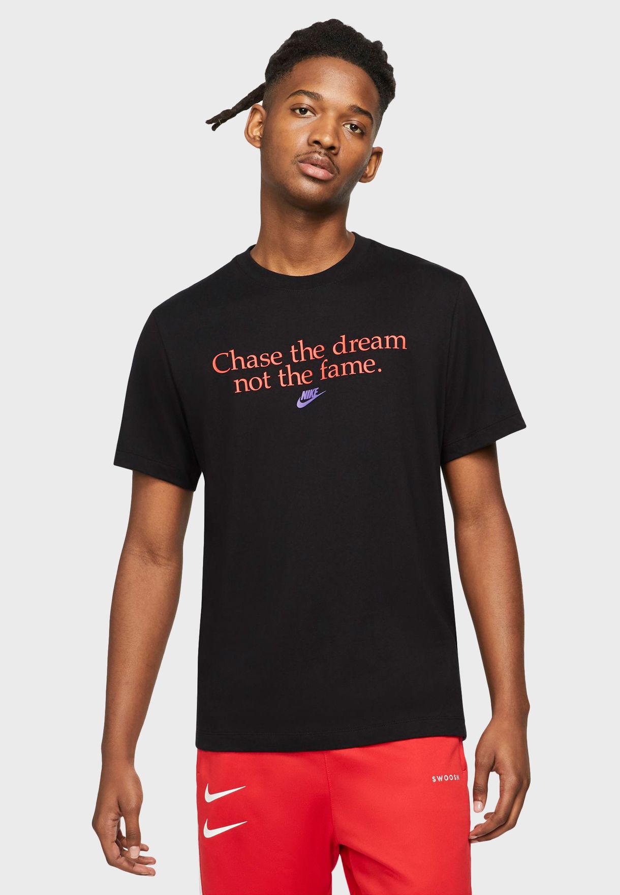 Buy Nike black NSW Chase Dreams T-Shirt for Men in MENA, Worldwide