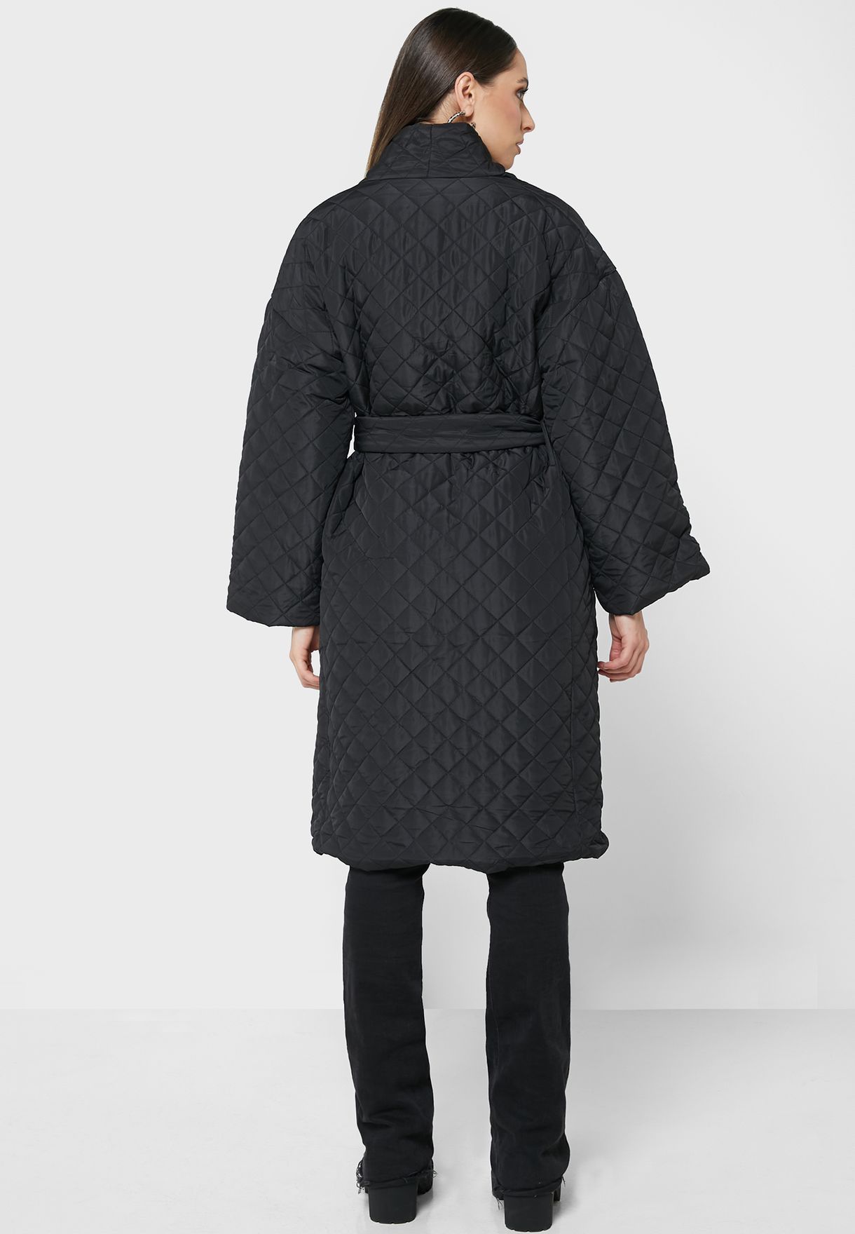 Self Tie Puff Coat
