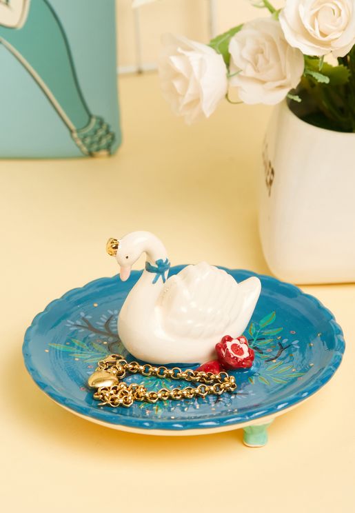 Secret Garden Swan Trinket Dish With Gift Box