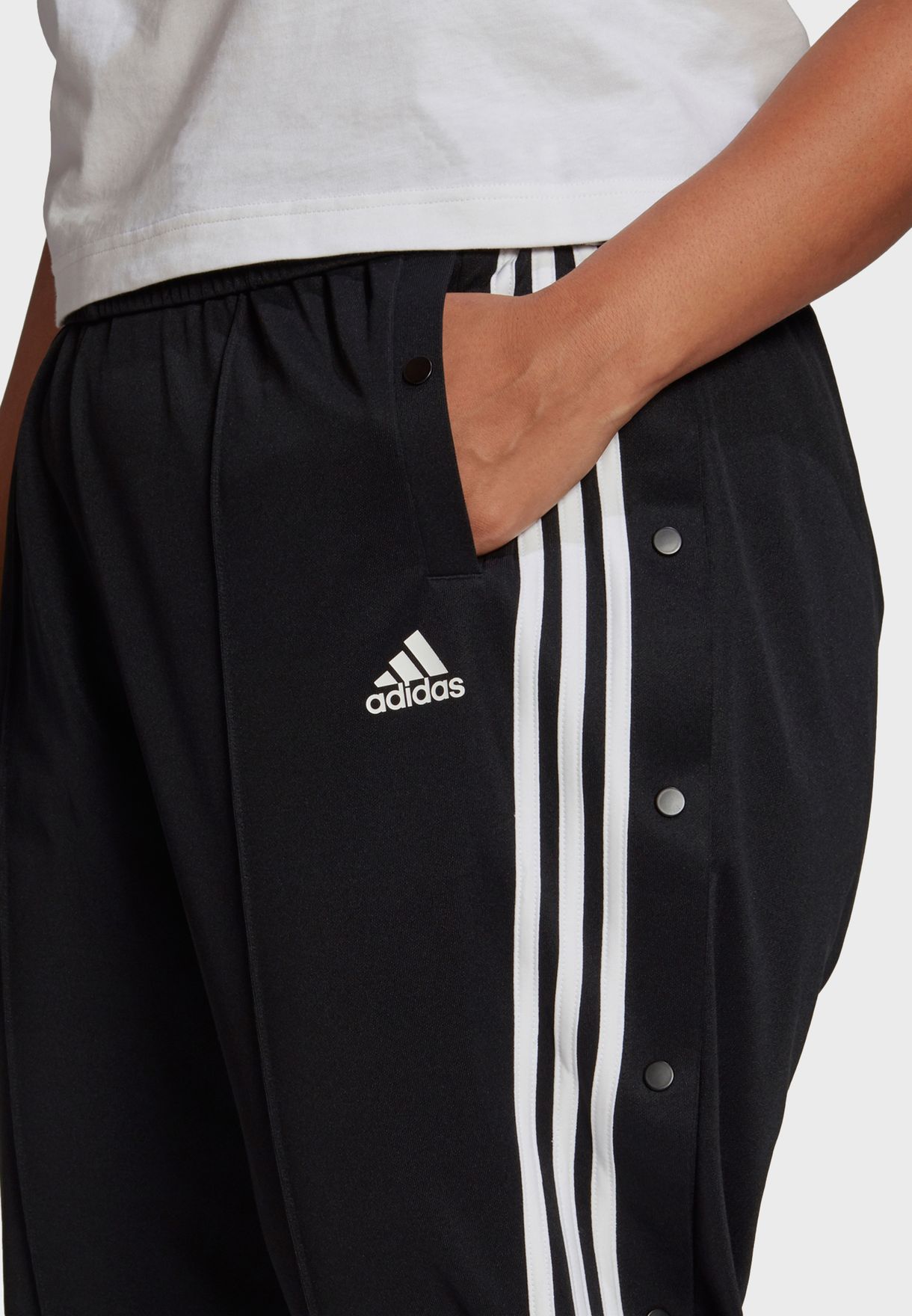 adidas snap sweatpants