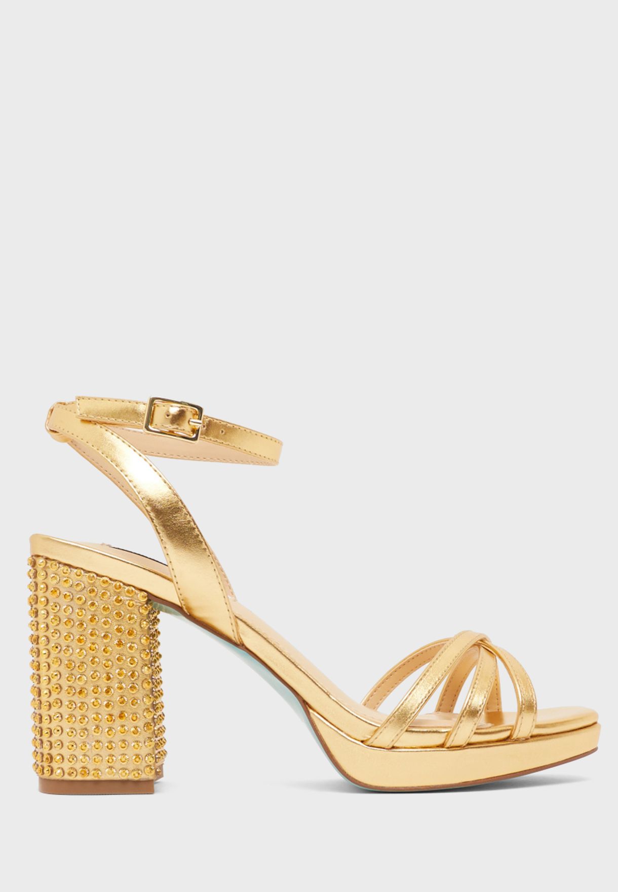 steve madden gold strappy heels