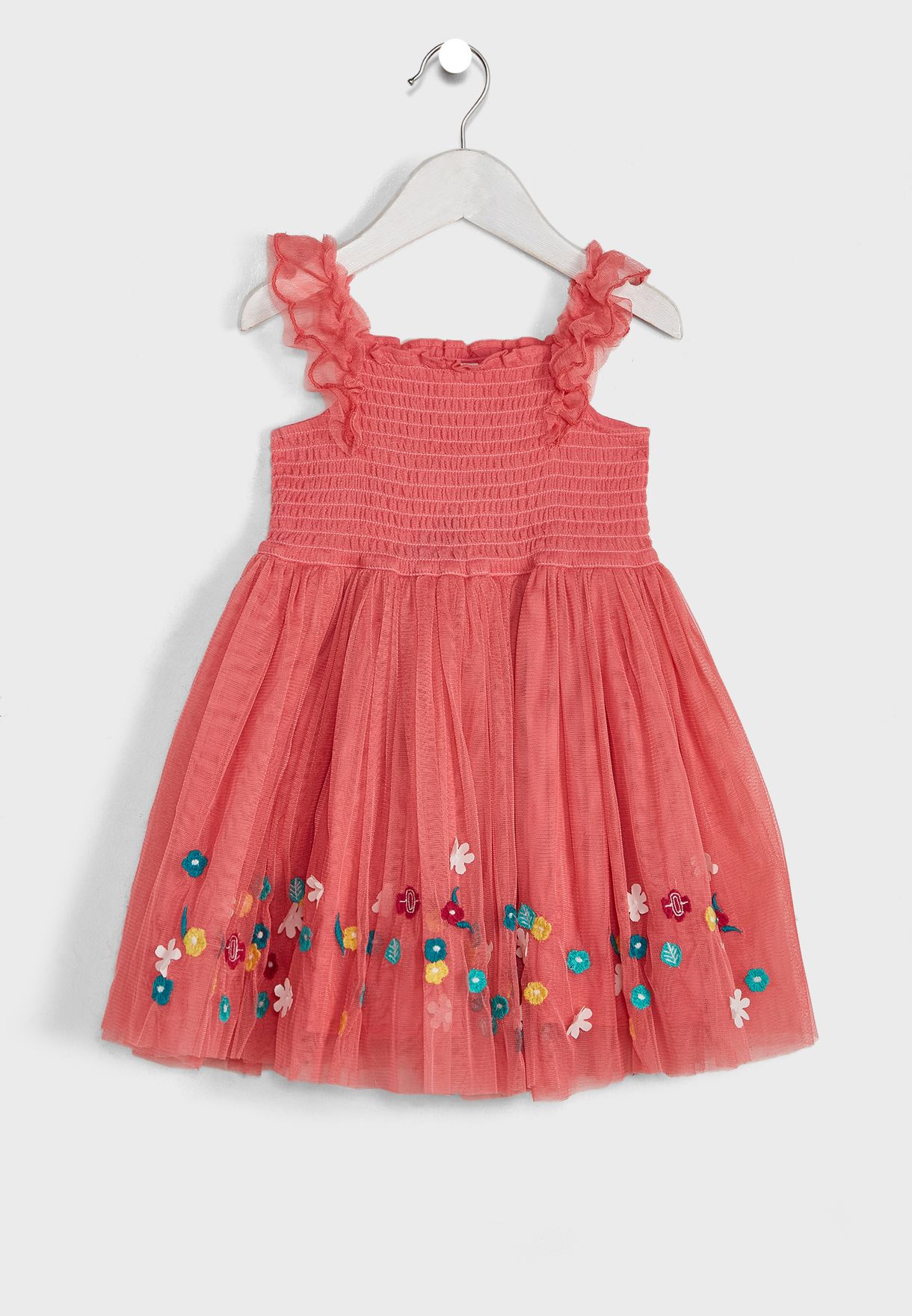 Infant Embroidered Hem Dress