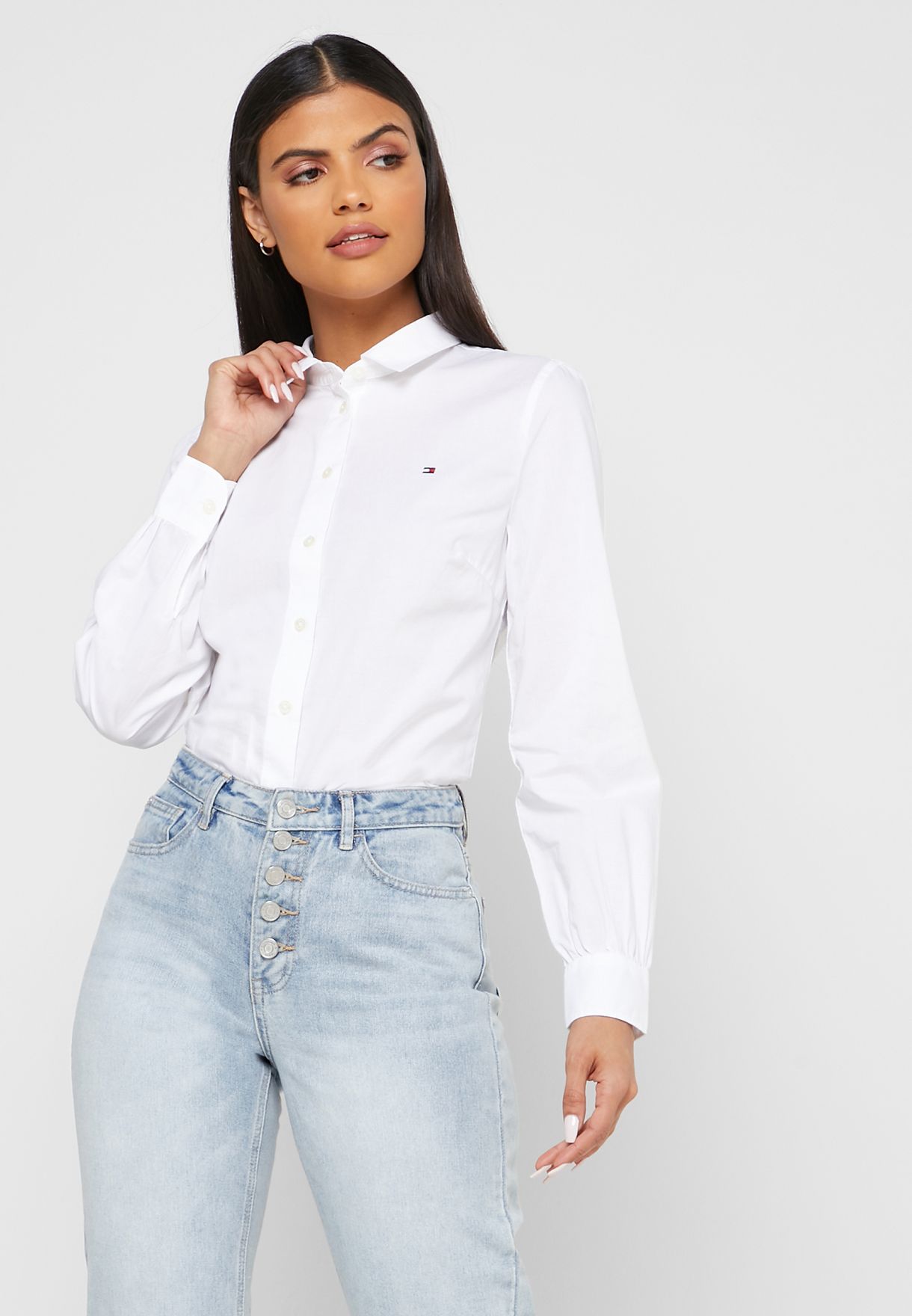 tommy hilfiger women's button down shirts