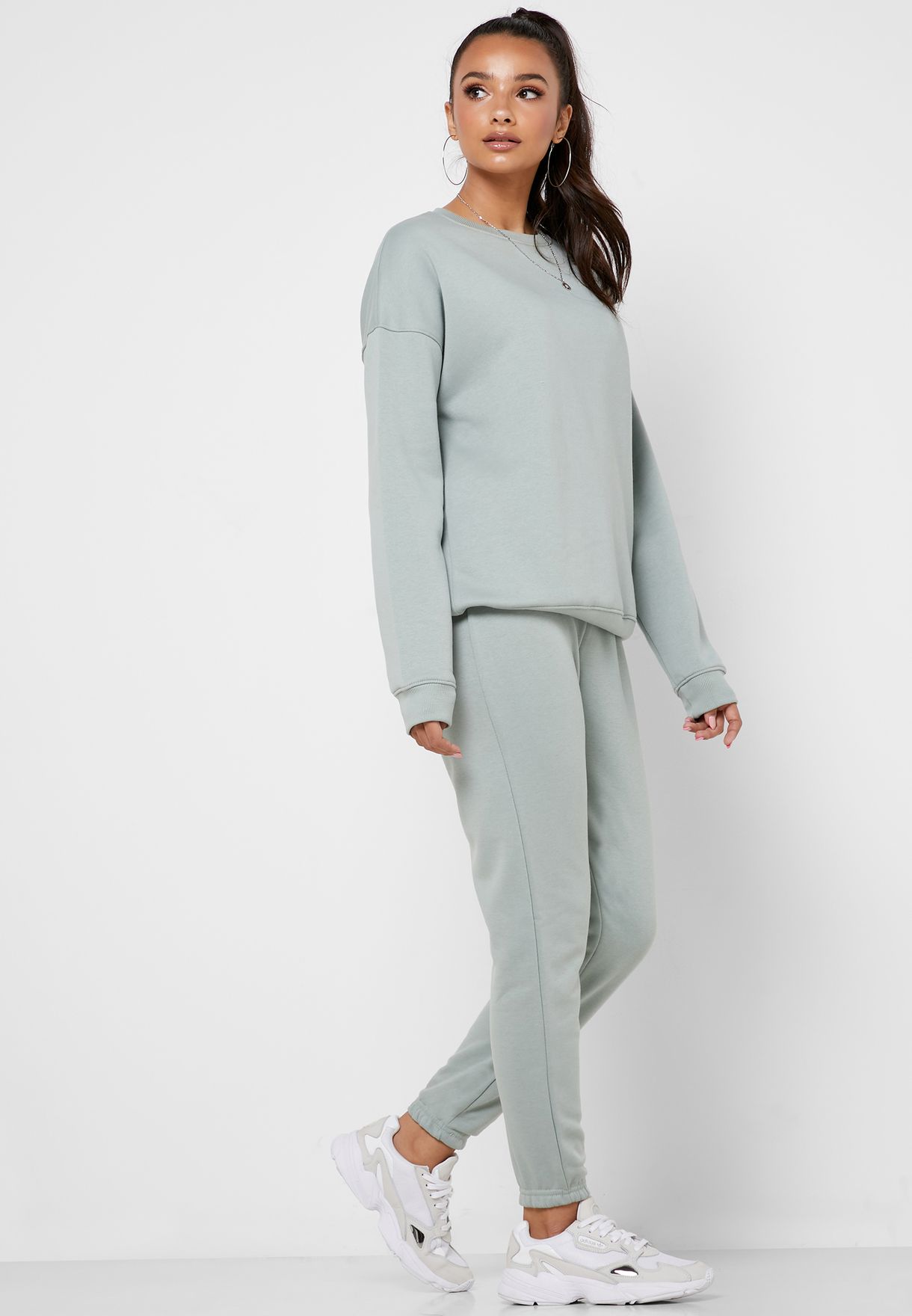 Buy Missguided green Oversized Sweater And Joggers Set Co Ord for Women ...