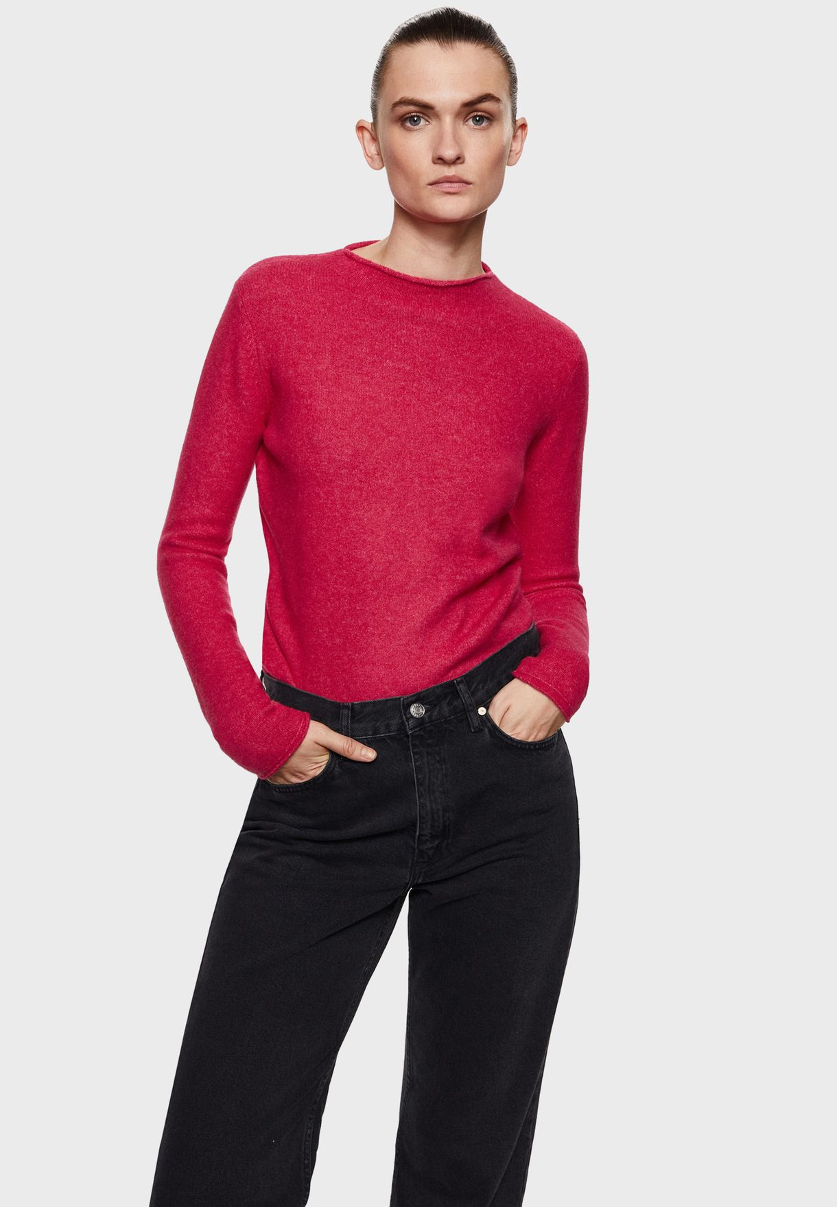 Crew Neck Knitted Sweater