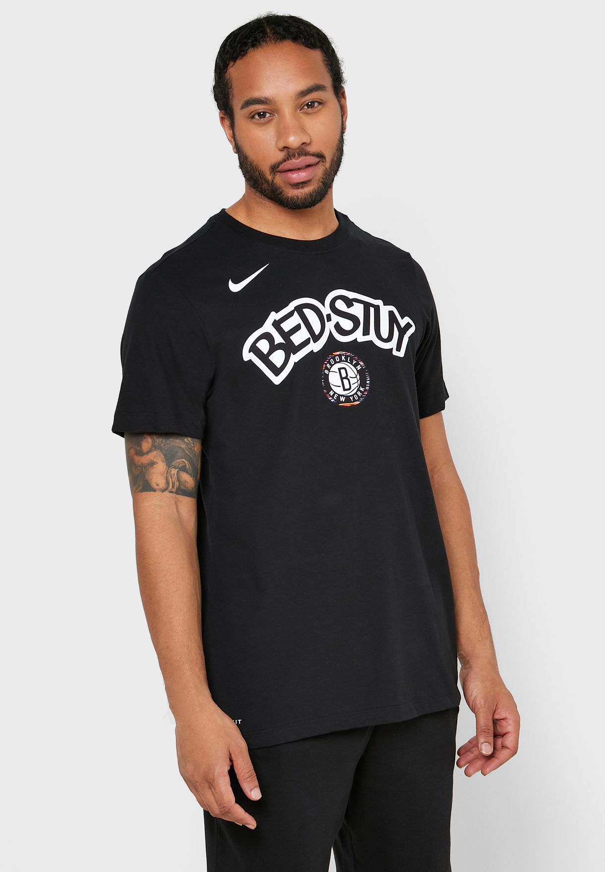 Buy Nike black Brooklyn Nets T-Shirt for Kids in Riyadh, Jeddah
