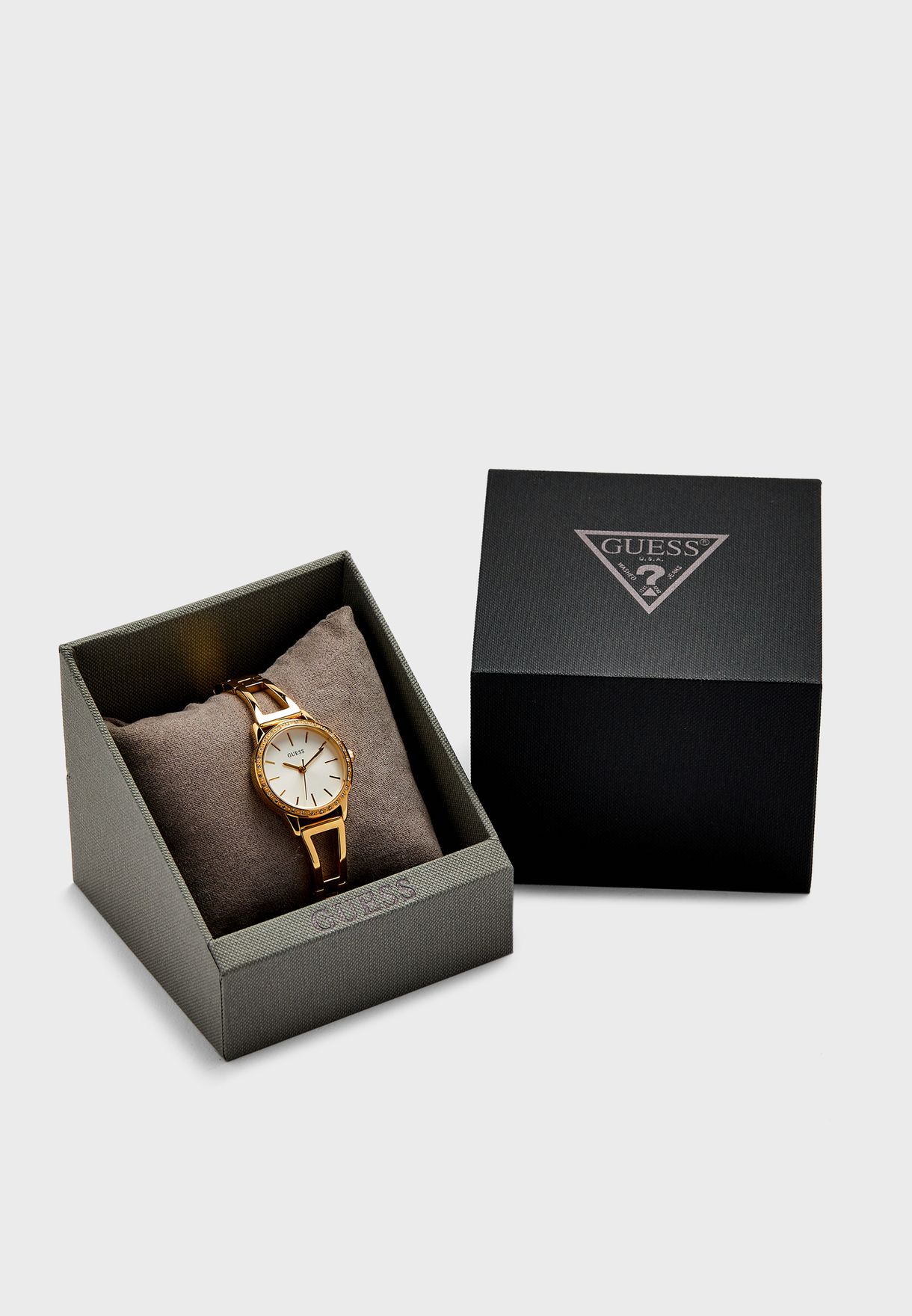 Crystal Dial Analog Watch