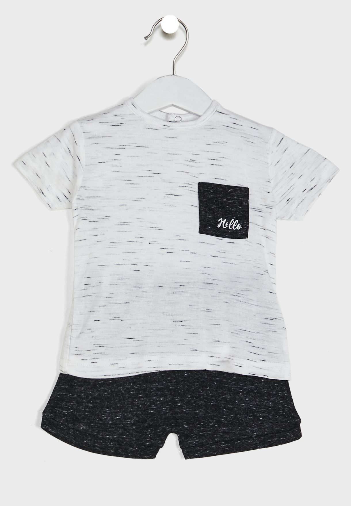 Infant Printed T-shirt & Shorts Set