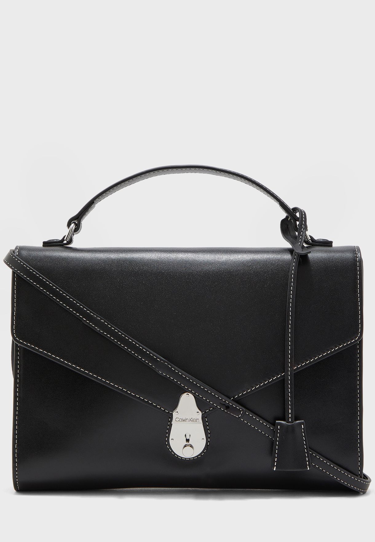 calvin klein black satchel