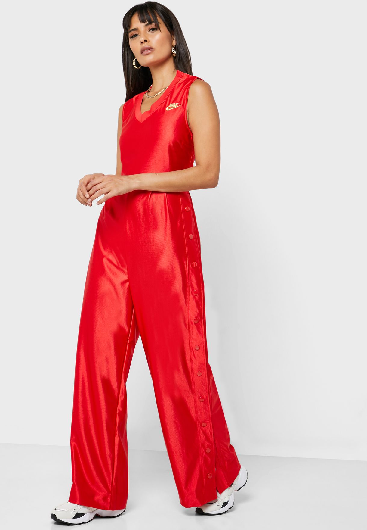 red nike jumpsuit