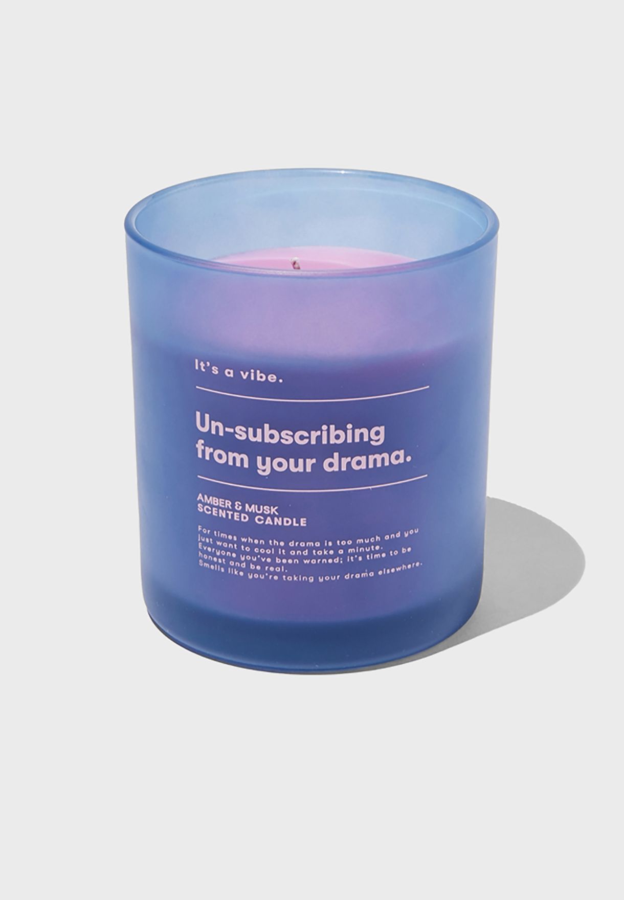 Unsubscribing From Drama Its A Vibe Candle