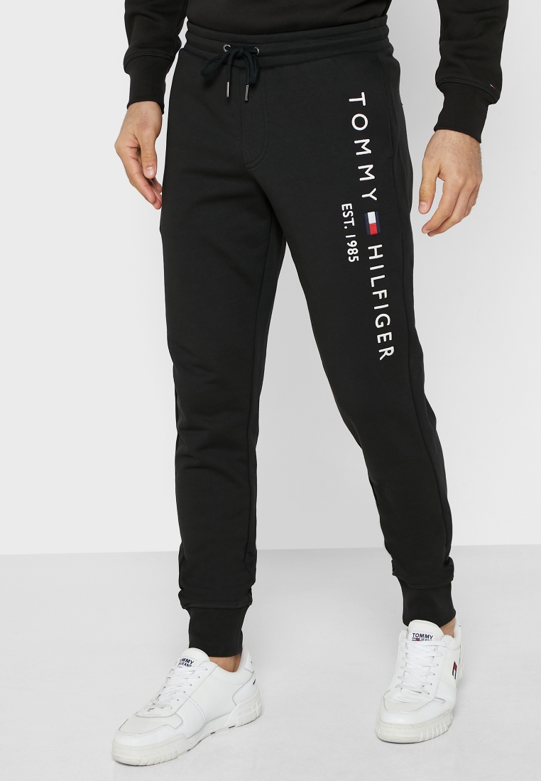Tommy Hilfiger Women's Sport Logo Jogger Pants (XS, Black)