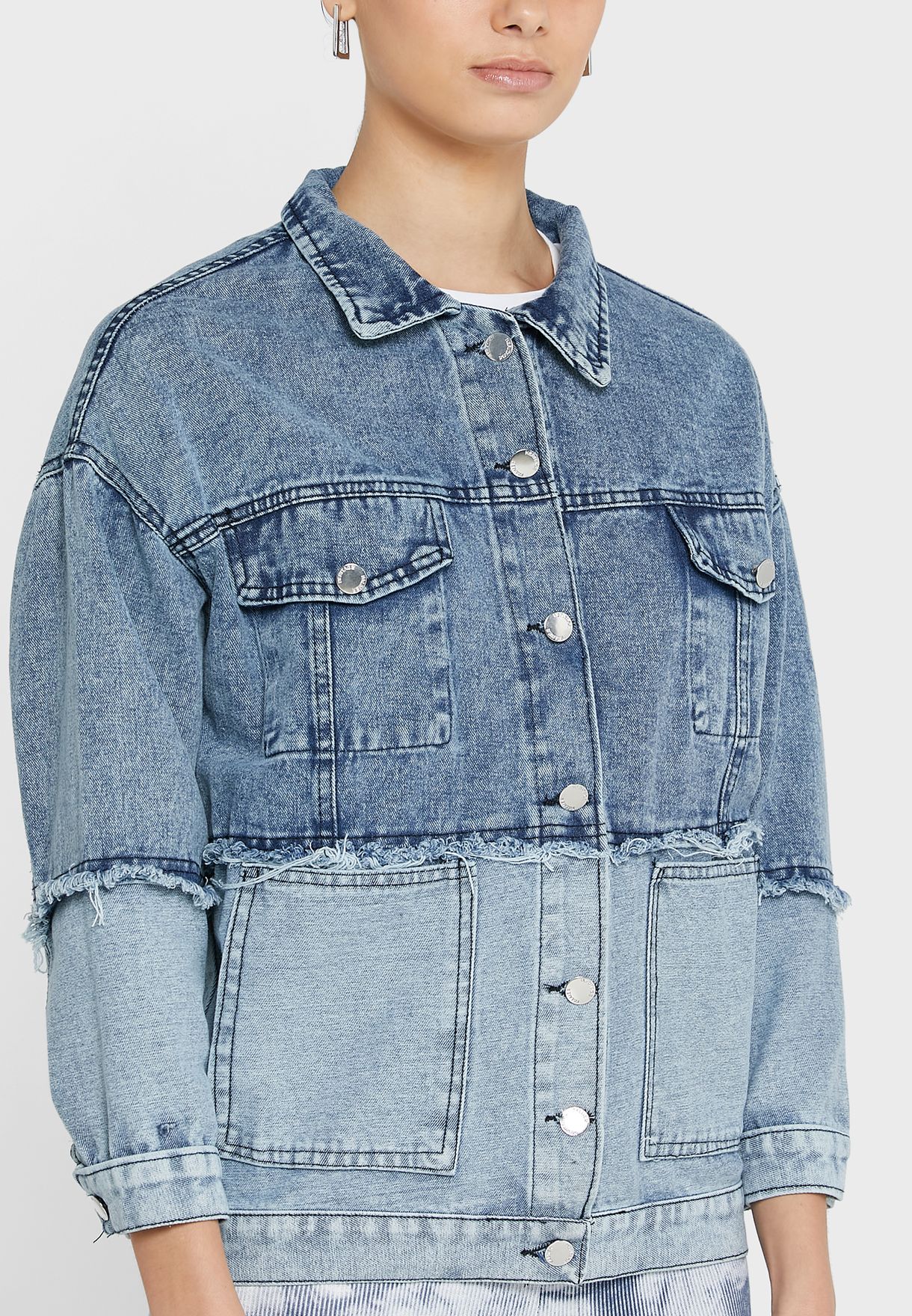 Cut And Sew Denim Jacket