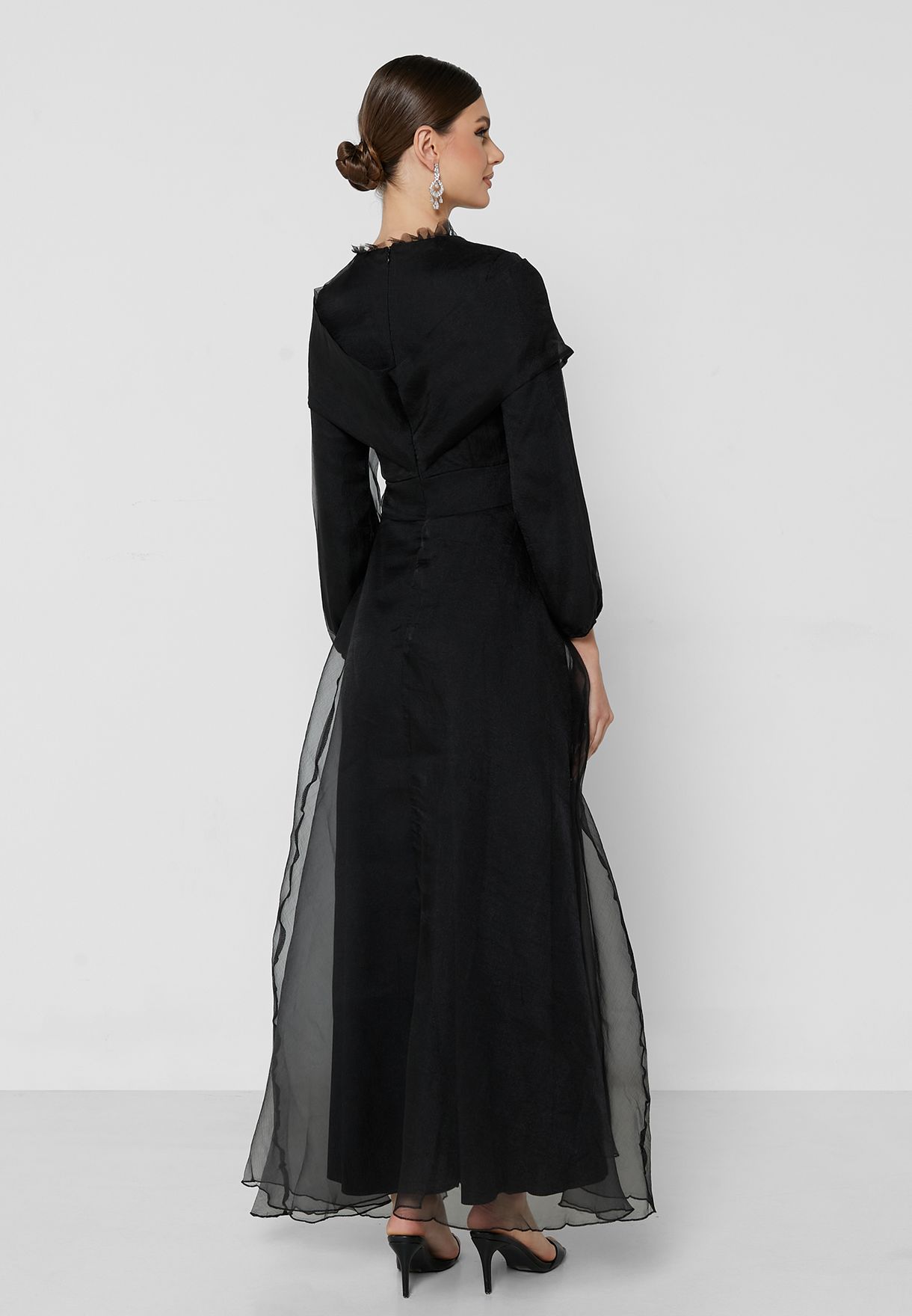 Tulle Waterfall Effect Dress