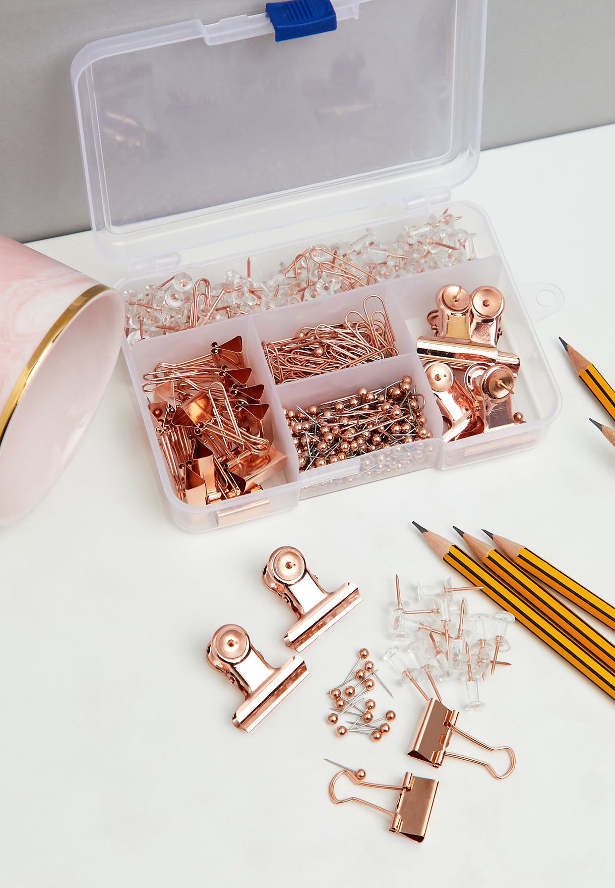Rose Gold Stationery Accessory Set