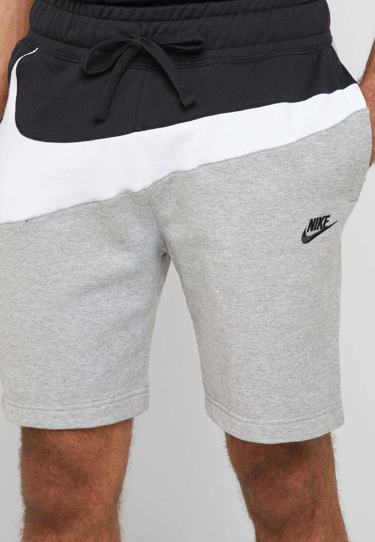Buy Nike grey NSW Statement Shorts for 