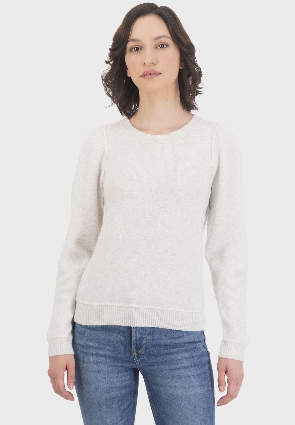 Round Neck Knitted Sweater