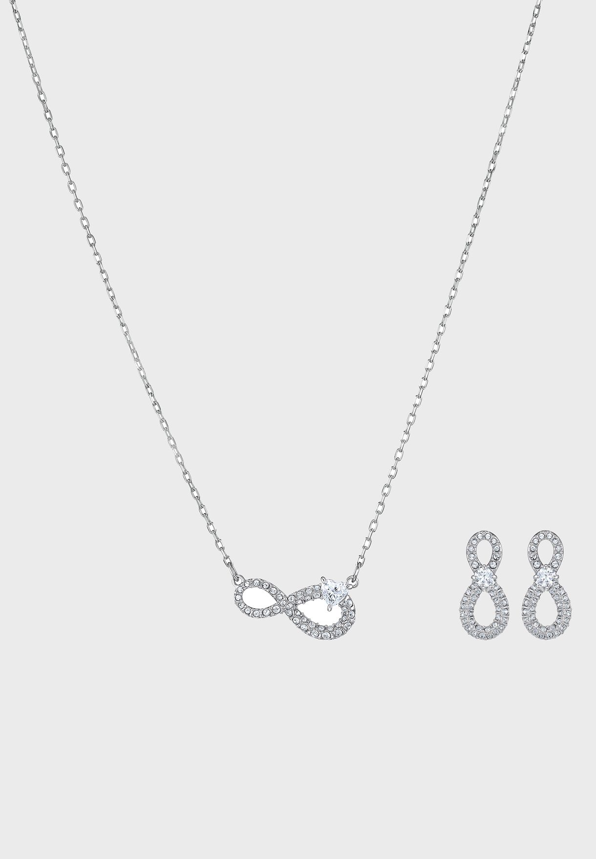 Buy Swarovski silver Infinity Pendant 