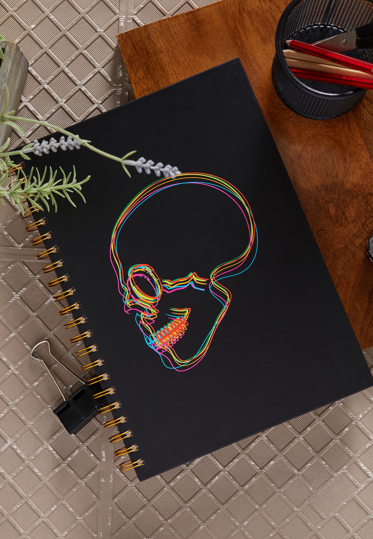 A4 Skull Notebook