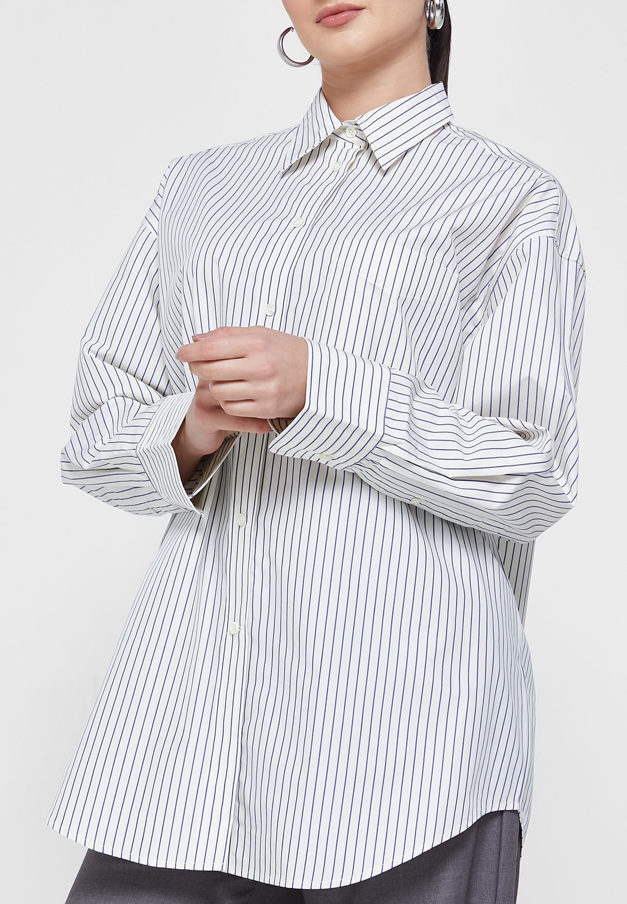 Striped Button Down Shirt