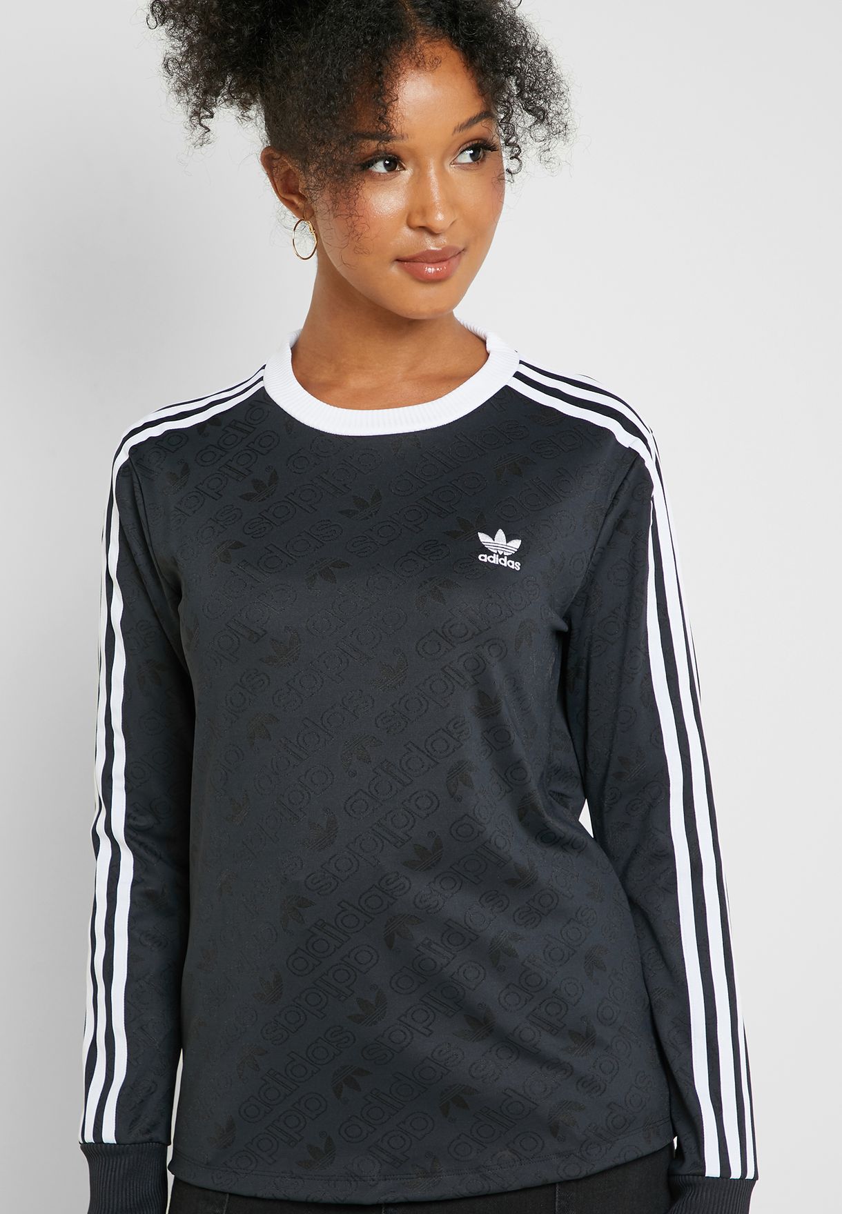 Buy adidas Originals black 3 Stripe T-Shirt for Kids in Dubai, Abu Dhabi