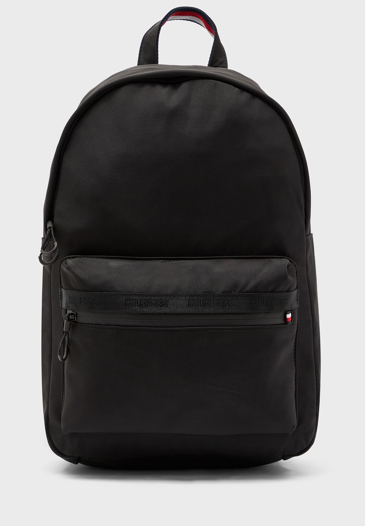 tommy hilfiger all black backpack