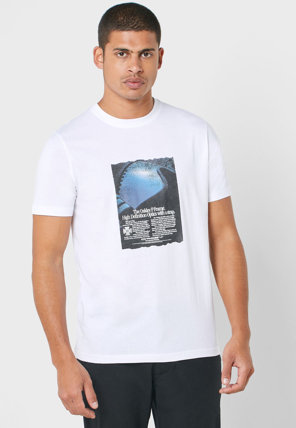 Buy Oakley white Slogan T-Shirt for Men in Manama, Riffa