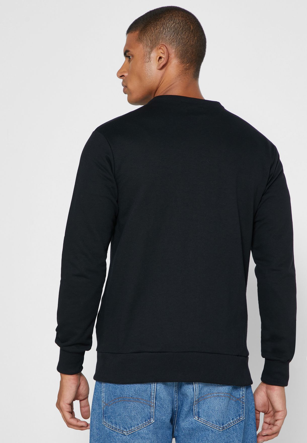 Buy Seventy five black Bomber Sweater for Men in Riyadh, Jeddah