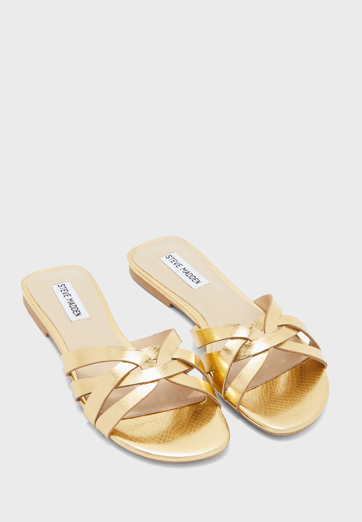 gold low heel wedges