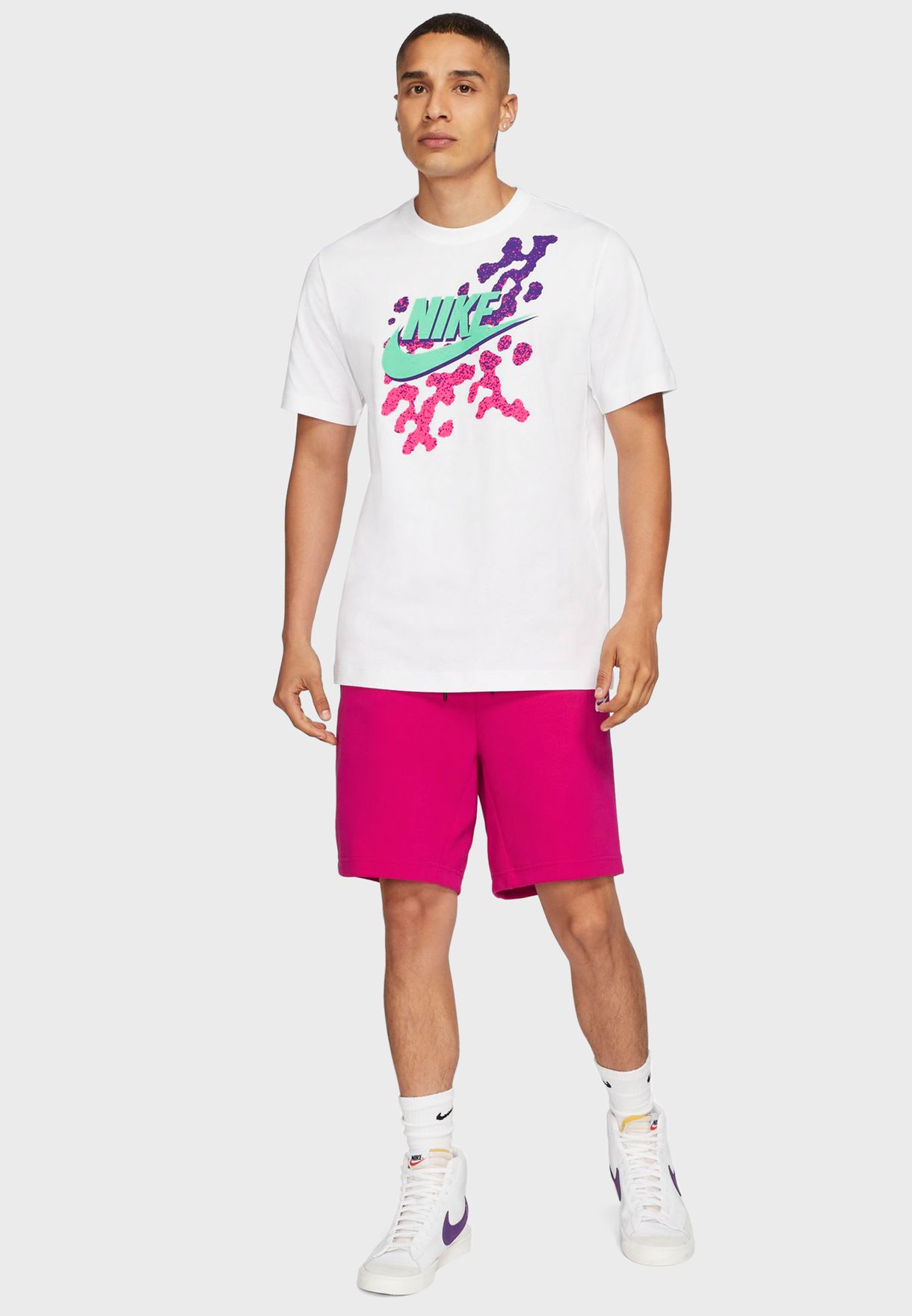 Buy Nike white NSW Beach Party Futura T-Shirt for Men in Doha, other cities