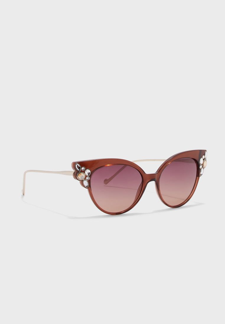 Buy Jo Brand brown LJ685SR Cat Eye Sunglasses in MENA, Worldwide