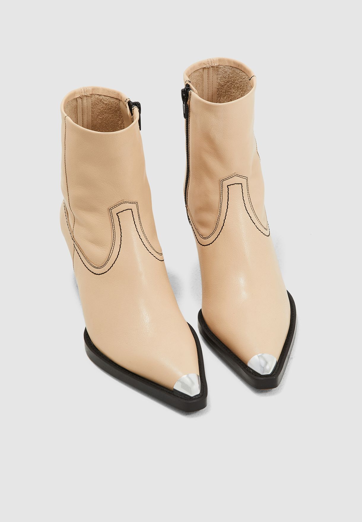 topshop nude boots
