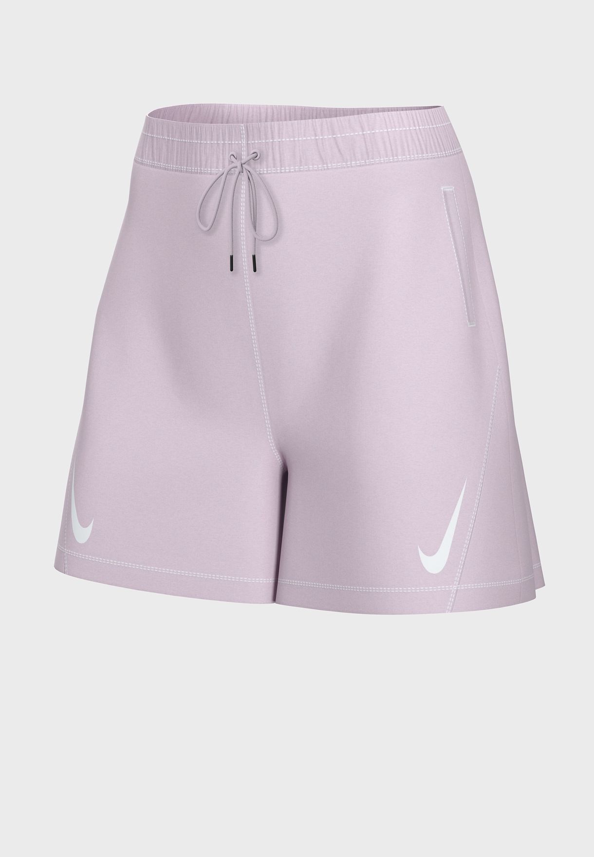 pink nike shorts woven