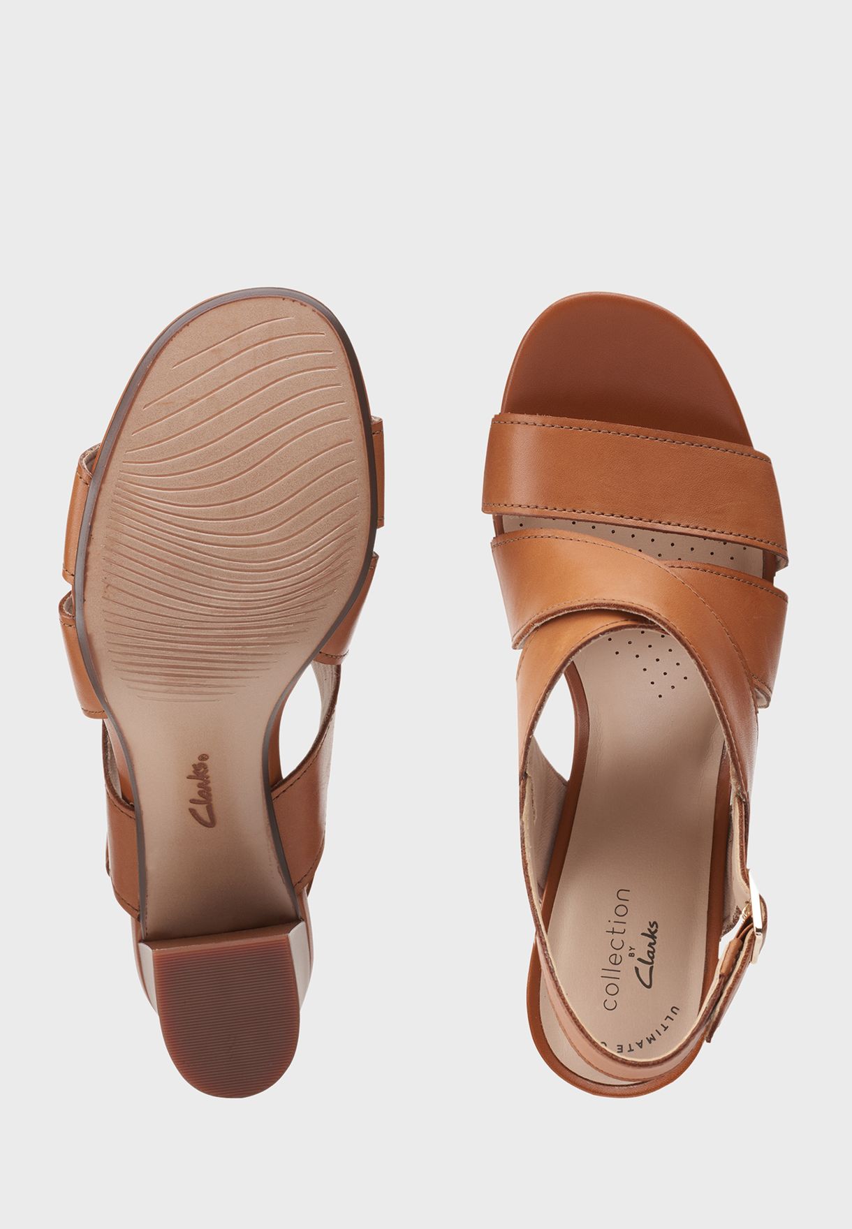 clarks mid heel sandals