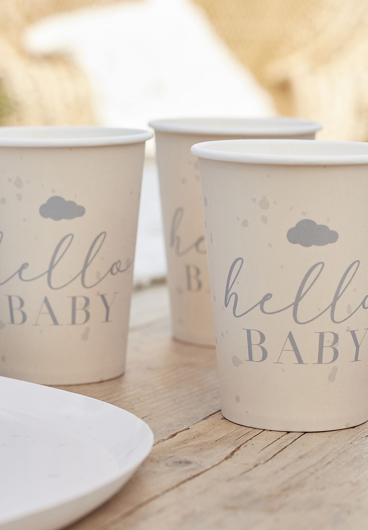 Hello Baby Speckle Eco Paper Cups