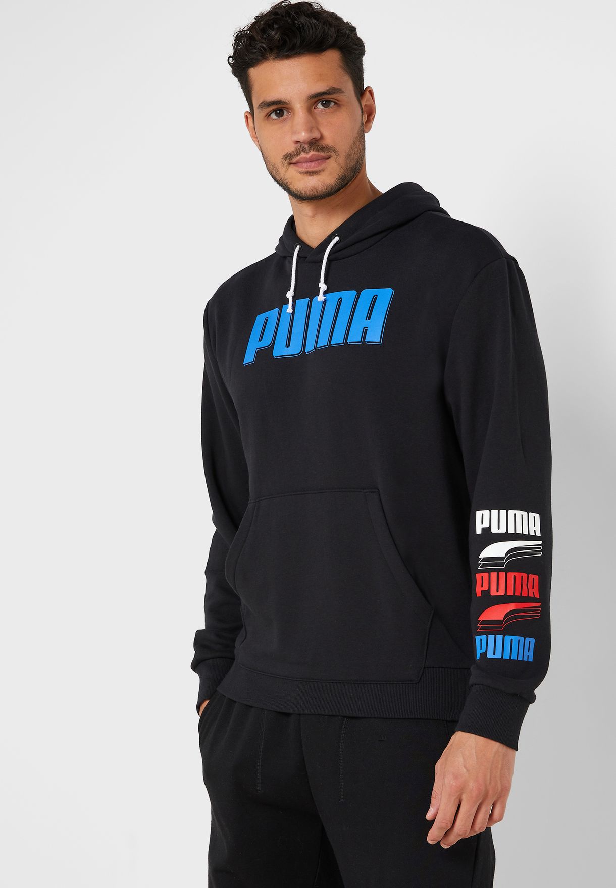 Puma Black Rebel Bold Hoodie for Men 