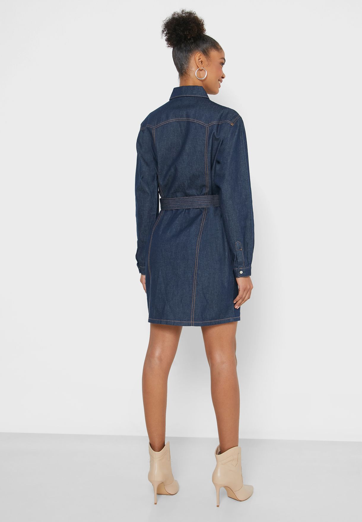 Sncha Belted Shirt Dress