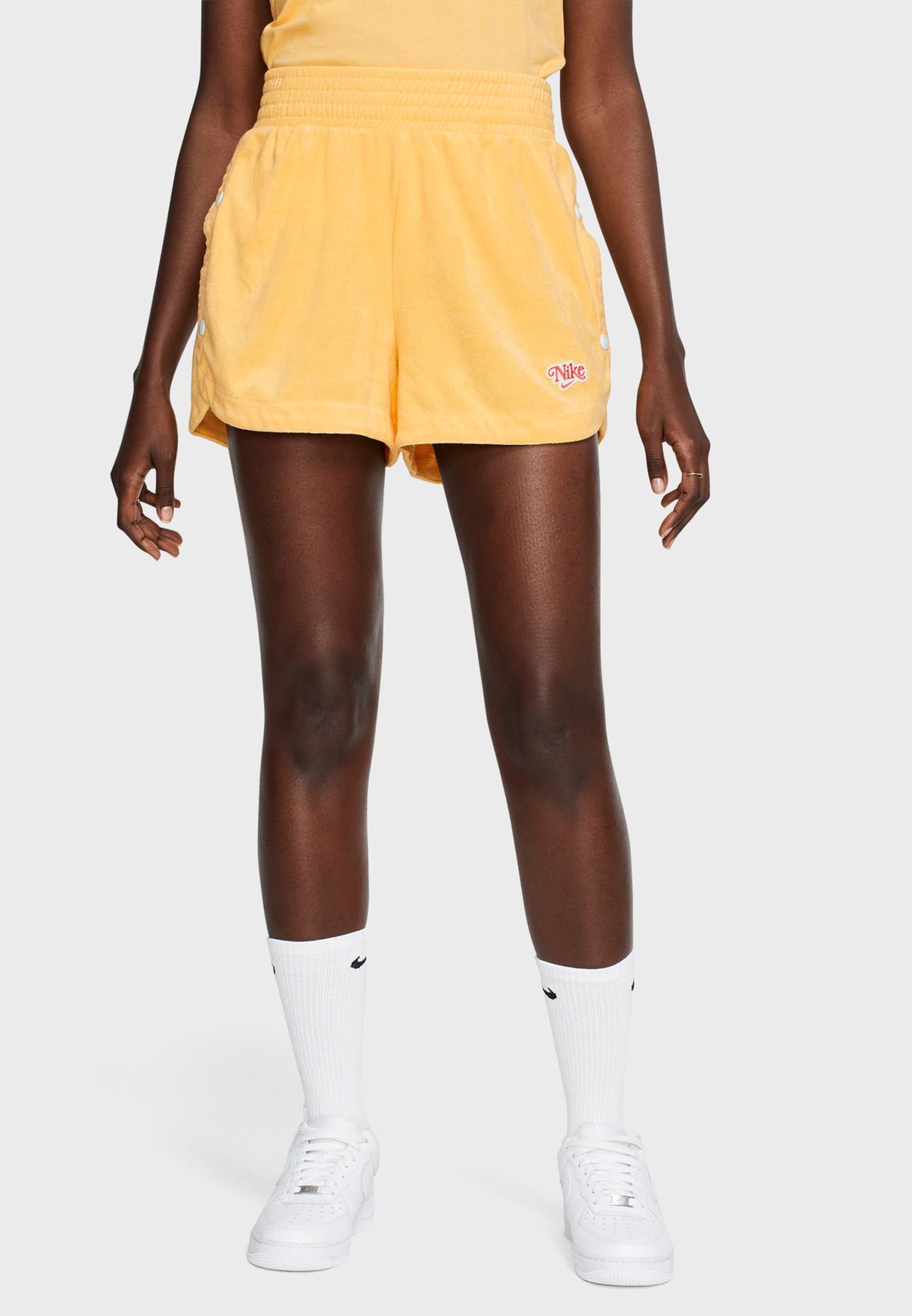 Buy Nike yellow NSW Retro Femme Shorts 