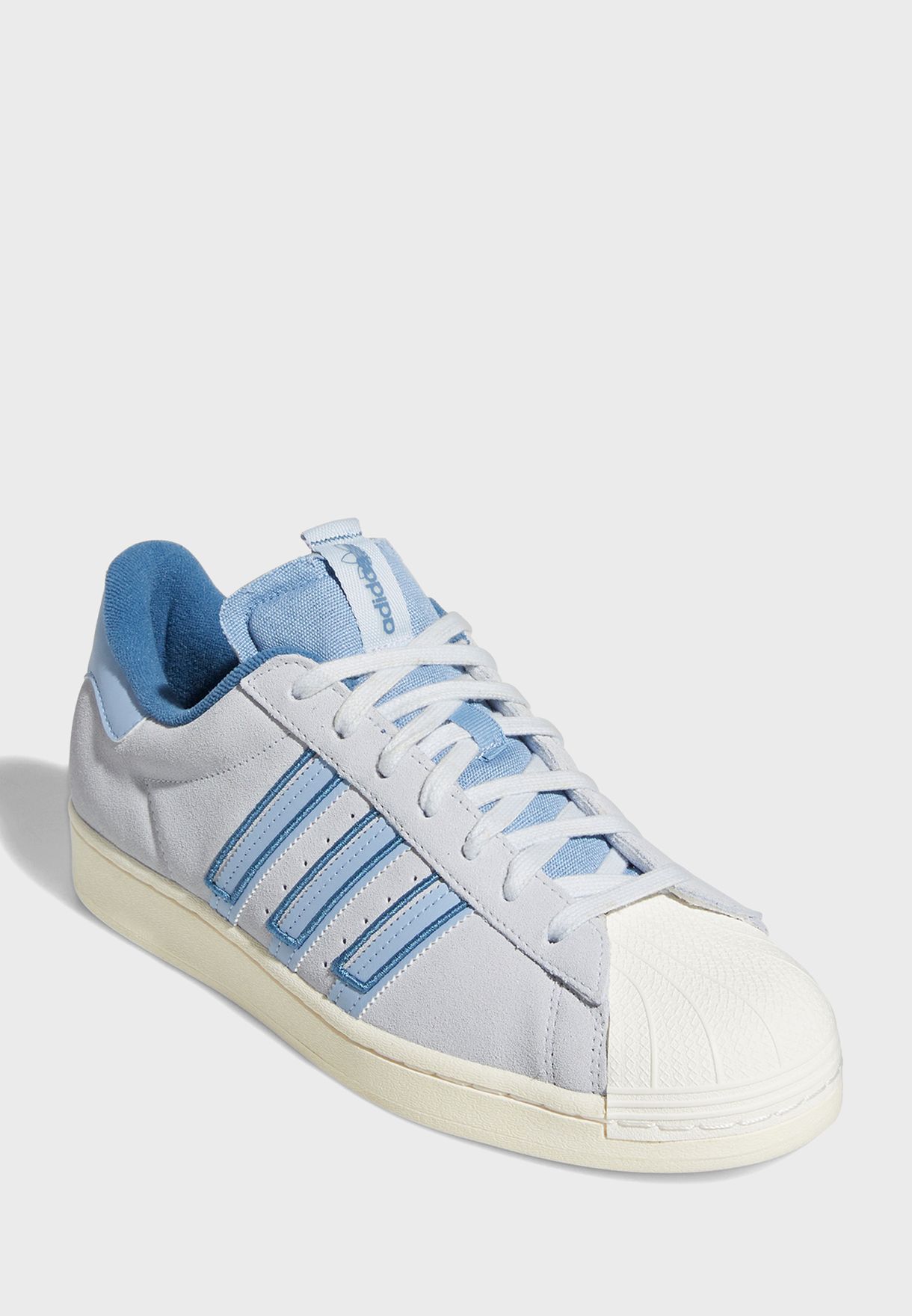 light blue superstar mens