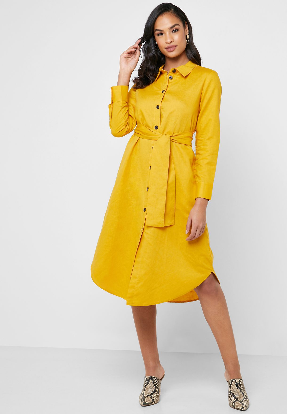 reserved yellow dress