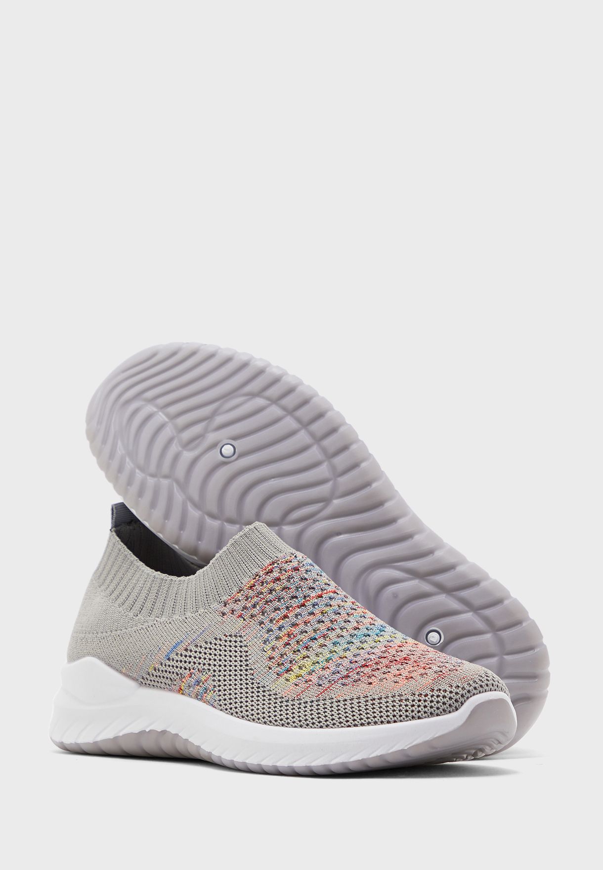 Breathable Knit Pull On Comfort Shoes