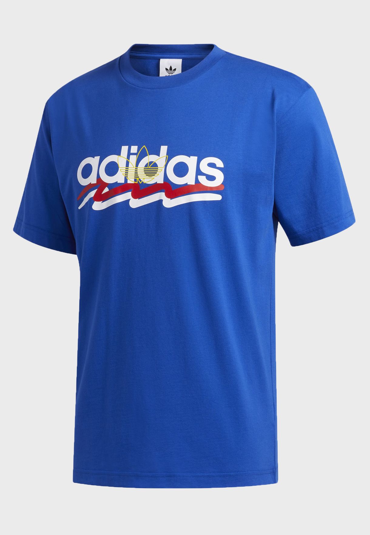 adidas original blue t shirt