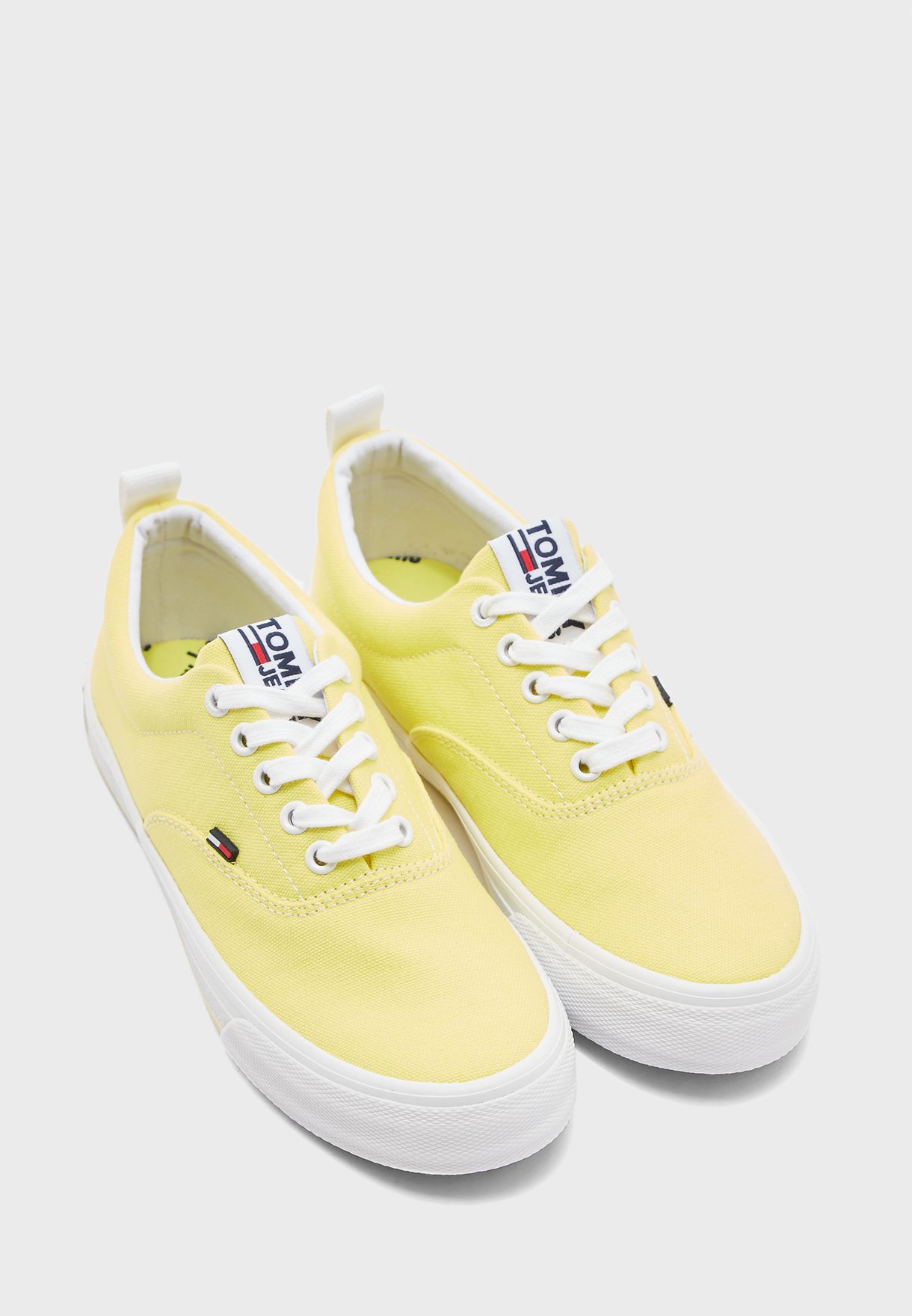 Buy Tommy Jeans Yellow Essential Low Top Sneaker Zio For Women In Mena Worldwide En0en00794zio