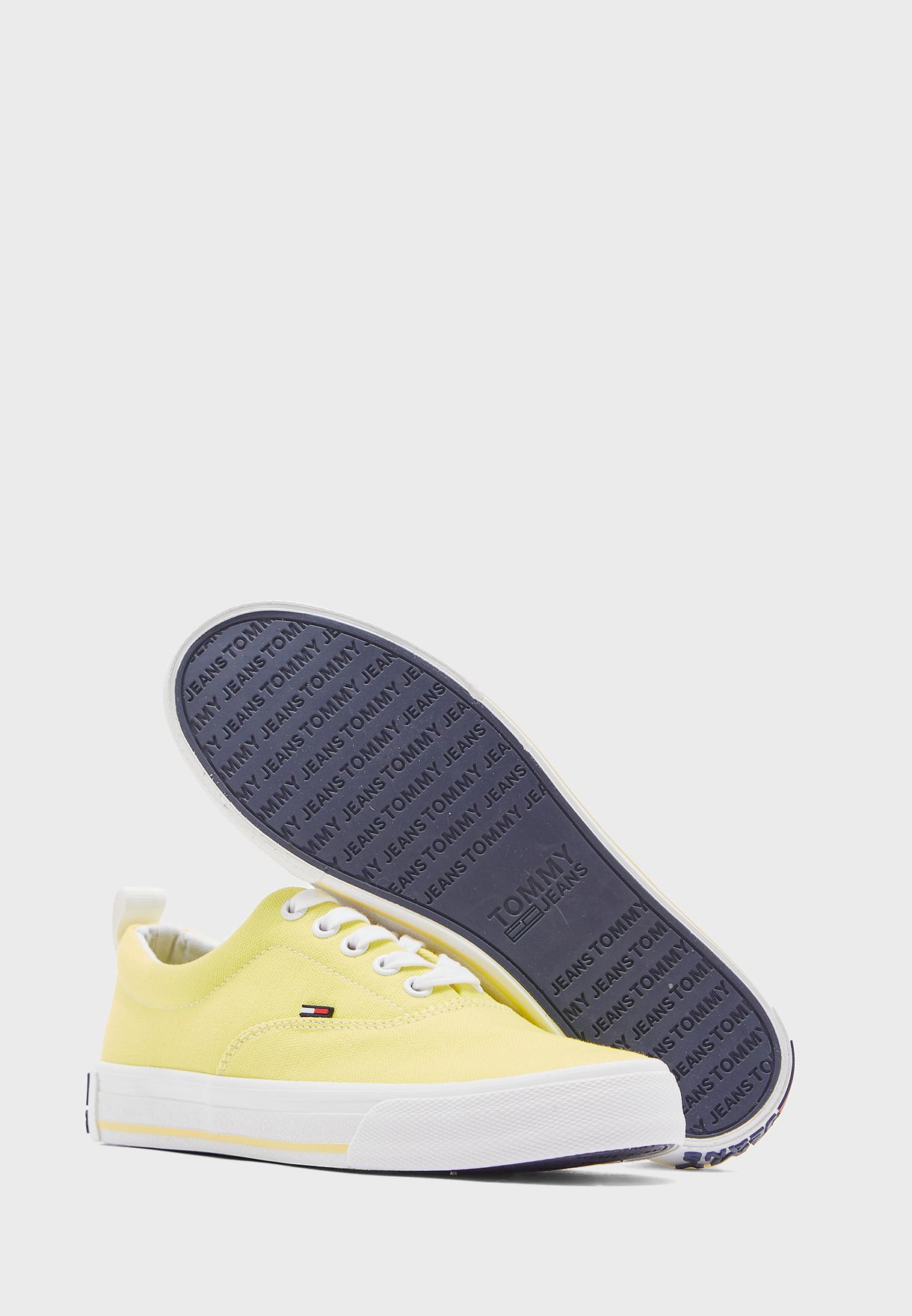 Buy Tommy Jeans Yellow Essential Low Top Sneaker Zio For Women In Mena Worldwide En0en00794zio